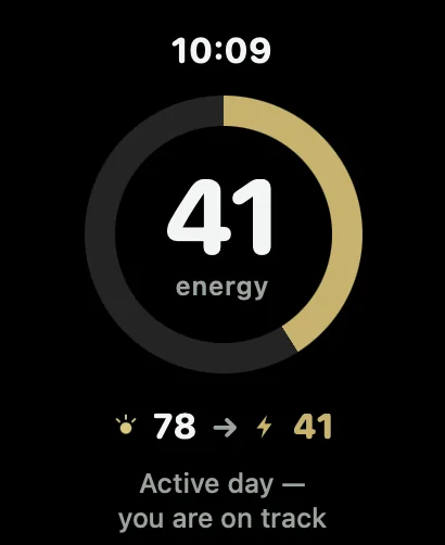 Екран Apple Watch з Body Charge 41